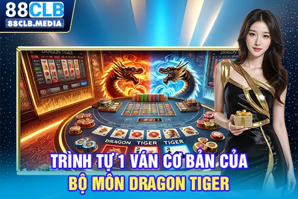 Trình tự 1 ván cơ bản của bộ môn Dragon Tiger